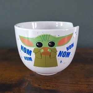 Star Wars Mandalorian Nom Nom Baby Yoda Ramen Noodle 20 oz Bowl No Chopsticks
